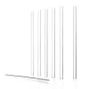 6 Glas-Trinkhalme & Bürste | | Klar - 15 cm Glas Strohhalme|Trinkhalme