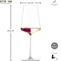 Discount Allroundglas x Dreissigacker | 560 ml (6 Stk) Handgefertigte Weingläser|Rotweingläser