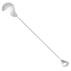Best Barlöffel - mit Sieb | 40 cm - Silber Barlöffel