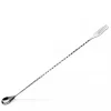 Barlöffel Dreizack | 40 cm - Silber Barlöffel