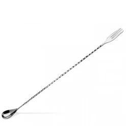 Barlöffel Dreizack | 40 cm - Silber Barlöffel