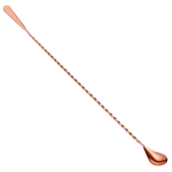 Hot Barlöffel mit Spatel | 45 cm - Kupfer Barlöffel