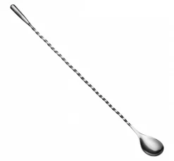 Outlet Barlöffel mit Teardrop | 39 cm - Silber Barlöffel