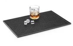 New Barmatte Gummi | Schwarz - 30x15 cm Gläsermatten|Barmatten
