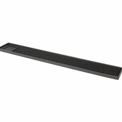 New Barmatte Gummi | Schwarz - 60x8 cm Gläsermatten|Barmatten
