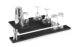 Sale Barmatte Gummi | Schwarz - 45x30 cm Gläsermatten|Barmatten