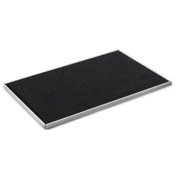 Discount Barmatte mit Edelstahlrahmen | 48,5 x 33 cm Gläsermatten|Barmatten