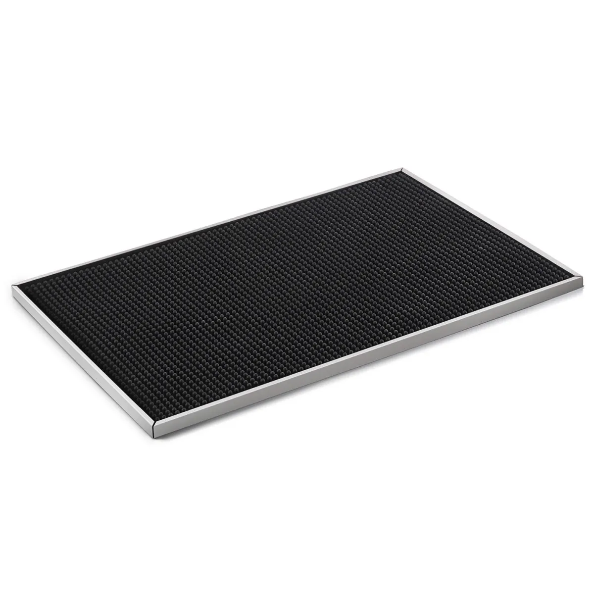 Discount Barmatte mit Edelstahlrahmen | 48,5 x 33 cm Gläsermatten|Barmatten