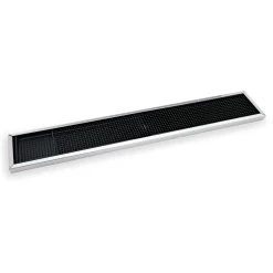 Outlet Barmatte mit Edelstahlrahmen | 60 x 10 cm Gläsermatten|Barmatten