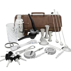 Outlet Barrolle mit Cocktailset Deluxe | Braun Cocktailset