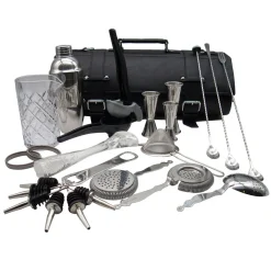 Sale Barrolle mit Cocktailset Deluxe | Schwarz Cocktailset