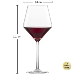 New Beaujolais Rotweinglas | Pure - | 470 ml (6 Stk) Kristallgläser|Rotweingläser