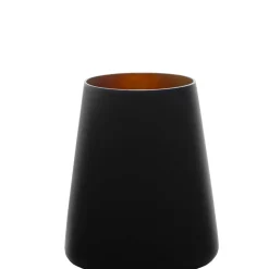 Hot Becher Schwarz-Bronze | Elements Power - (6 Stk) Farbige Wassergläser|Tumbler / Old Fashioned Gläser
