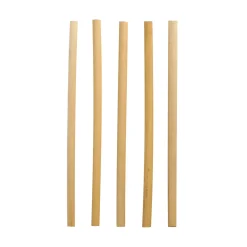 Bio-Strohhalm aus Schilf | Ø 7 mm x 20 cm - Papstar Pure (100 Stk) Schilf Strohhalme|Trinkhalme