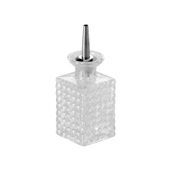 Clearance Bitterflasche - Karomuster | viereckig - 130 ml Bitterflaschen