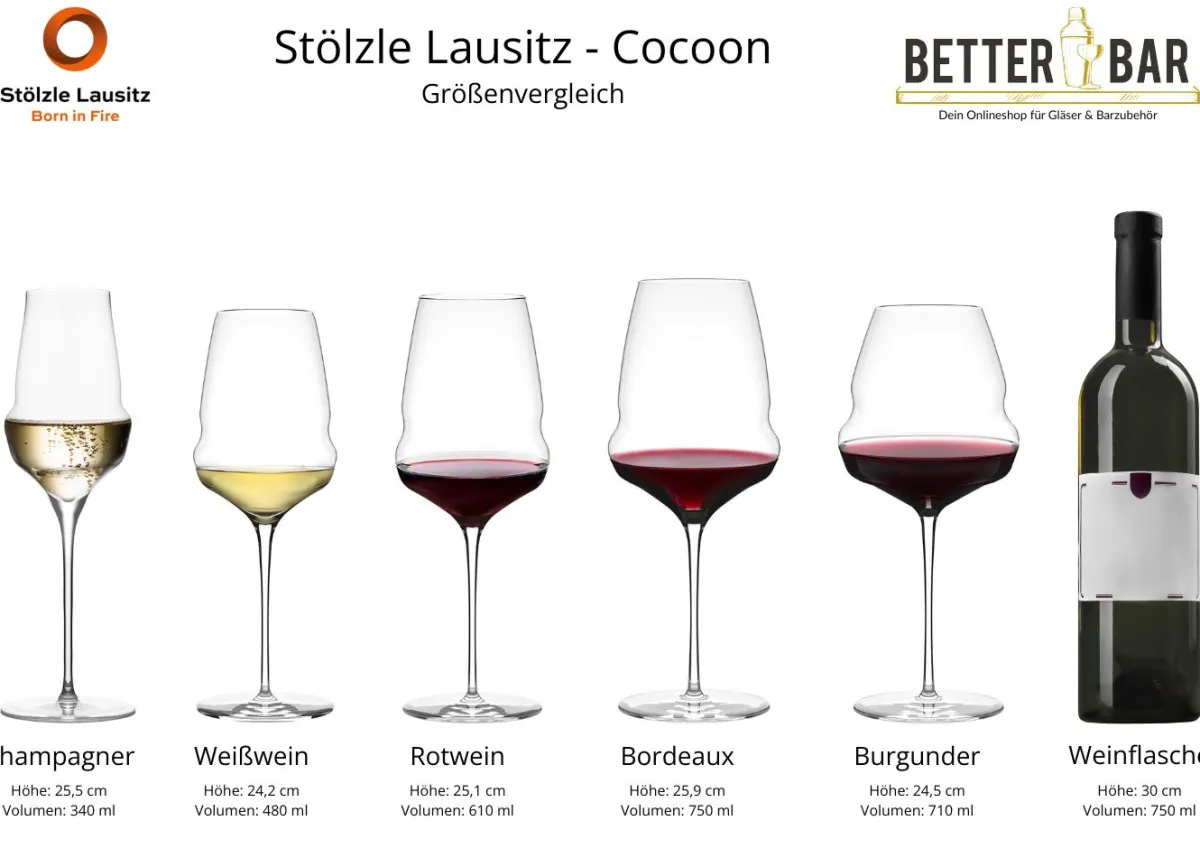 Best Bordeauxglas | Cocoon - | 750 ml (6 Stk) Rotweingläser