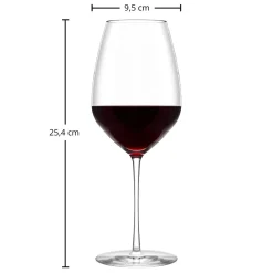 Outlet Bordeauxglas | Fino - | 655 ml (6 Stk) Kristallgläser|Rotweingläser