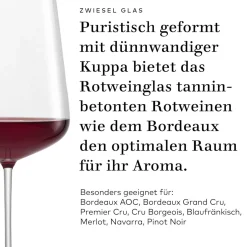 Online Bordeauxglas | Verbelle - | 740 ml (6 Stk) Kristallgläser|Rotweingläser