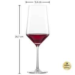 Discount Bordeauxpokal | Pure - | 680 ml (6 Stk) Kristallgläser|Rotweingläser