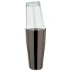 Hot Boston Shaker mit Glas | Gunmetal Schwarz Cocktailshaker