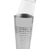 Online Boston Shaker mit Glas | mit Bodenkappe - gehämmert Cocktailshaker