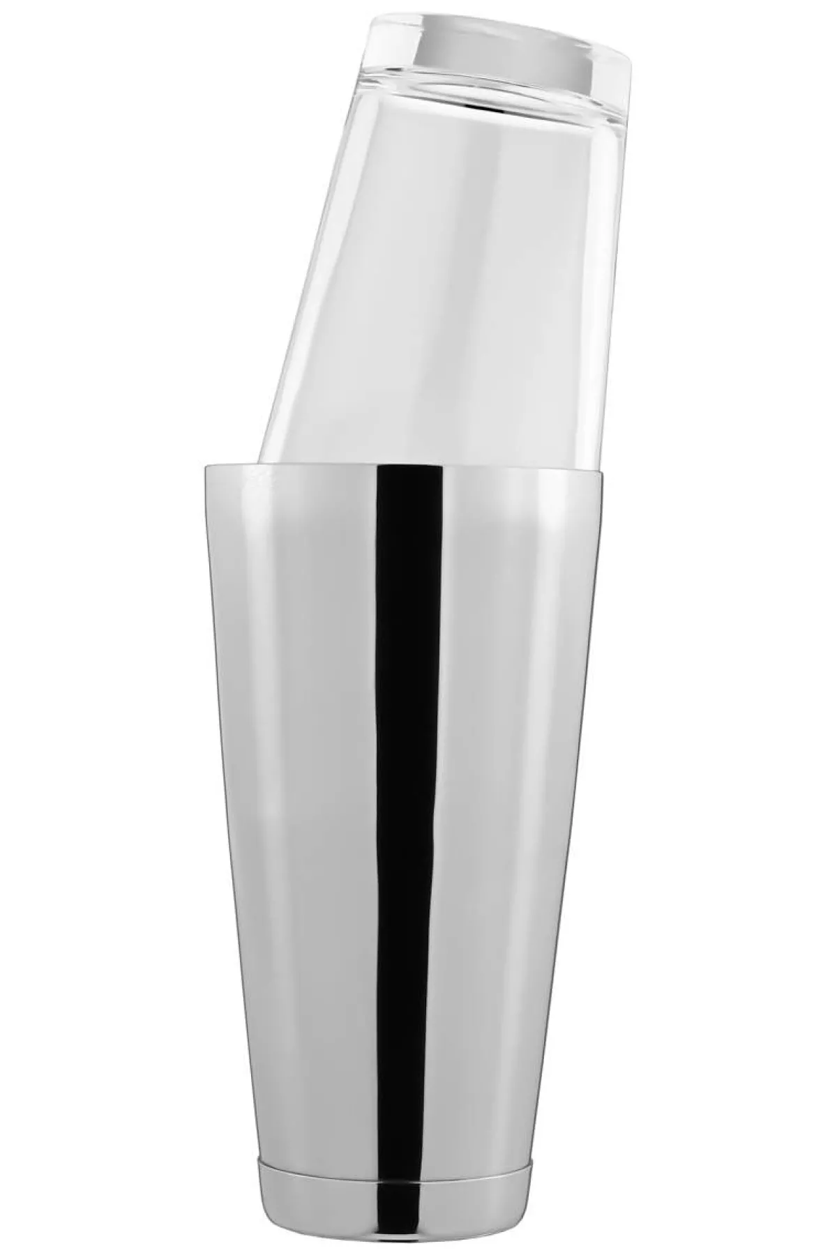 Outlet Boston Shaker mit Glas | mit Bodenkappe - Silber Cocktailshaker