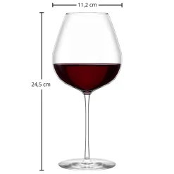 Burgunderglas | Fino - | 810 ml (6 Stk) Kristallgläser|Rotweingläser