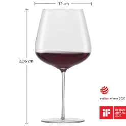 Hot Burgunderglas | Verbelle - | 950 ml (6 Stk) Kristallgläser|Rotweingläser