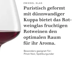 Hot Burgunderglas | Verbelle - | 950 ml (6 Stk) Kristallgläser|Rotweingläser