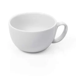 Outlet Caffé Latte Tasse - Italia White | Weiß - 350 ml (6 Stk) Heißgetränke