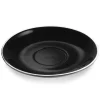 Clearance Caffé Latte Untertasse - Italia Black | Schwarz - Ø 17 cm (6 Stk) Heißgetränke
