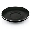 Hot Cappuccino Untertasse - Italia Black | Schwarz - Ø 15,5 cm (6 Stk) Heißgetränke