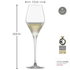 Champagnerglas | Finesse - | 300 ml (6 Stk) Kristallgläser|Sektgläser