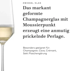 Hot Champagnerglas | Pure - | 300 ml (6 Stk) Kristallgläser|Sektgläser