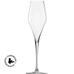 Champagnerglas | Q1 - | 300 ml (6 Stk) Kristallgläser|Handgefertigte Weingläser