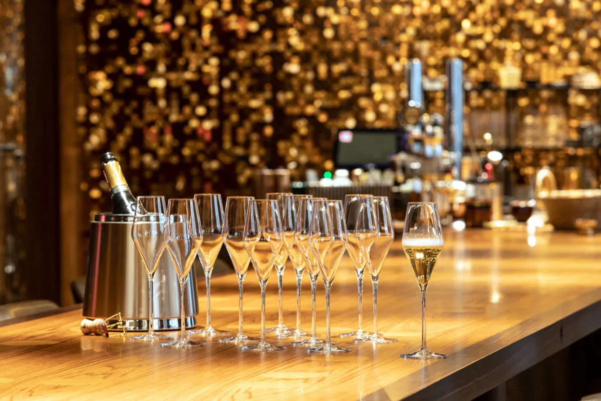 Outlet Champagnerglas | Quatrophil - | 0,1l Eiche - 290 ml (6 Stk) Geeichte Weingläser|Kristallgläser