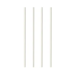 Online Cocktail Papierstrohhalm | Weiß - Ø 6 mm x 20 cm - Papstar Pure (100 Stk) Papier Strohhalme|Trinkhalme