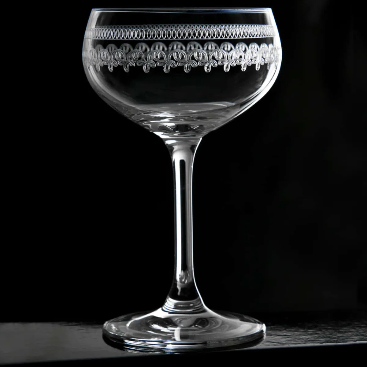 Best Cocktailglas Retro Coupe | 1910er Verzierung - 220 ml Cocktail-Schalen