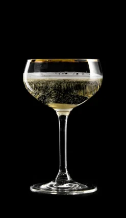 Cocktailglas Retro Coupe | Goldrand - 220 ml (4 Stk) Cocktail-Schalen