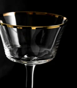 Sale Cocktailglas Retro Fizz | Goldrand - 200 ml Cocktail-Schalen