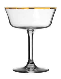 Sale Cocktailglas Retro Fizzio | Goldrand - 260 ml Cocktail-Schalen