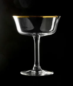 Sale Cocktailglas Retro Fizzio | Goldrand - 260 ml Cocktail-Schalen