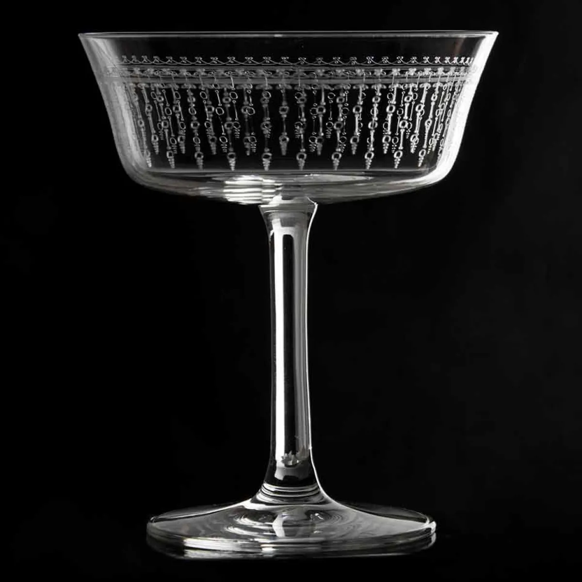 Hot Cocktailglas Retro Fizzio | 1920er Verzierung - 260 ml Cocktail-Schalen