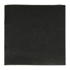 Best Cocktail-Serviette 20x20 cm | Schwarz – ¼ Falz – 2-lagig (125 Stk) Servietten