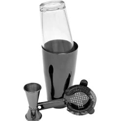 Outlet Cocktailset Boston 1 - Gunmetal Schwarz Cocktailset