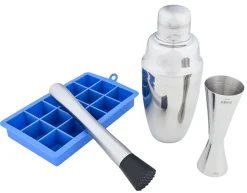 Best Cocktailset Dreiteiliger Shaker - Premium 1 Cocktailset
