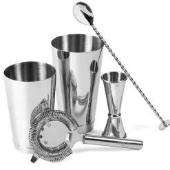 Sale Cocktailset 5-teilig - Geschenkbox | Silber Cocktailset