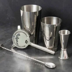 Sale Cocktailset 5-teilig - Geschenkbox | Silber Cocktailset