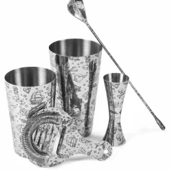 Online Cocktailset 5-teilig - Geschenkbox | Tattoo Verzierung Cocktailset