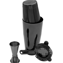 Discount Cocktailset Tin in Tin 1 - Gunmetal Schwarz Cocktailset